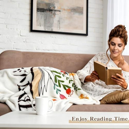 Book Lovers Gifts Reading Blanket for Women Men 50" x 60" for