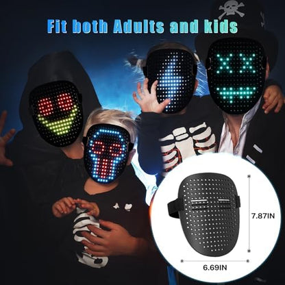 Mr.Pang LED Light Up Mask with Gesture Sensing, Kids Toys Gifts for