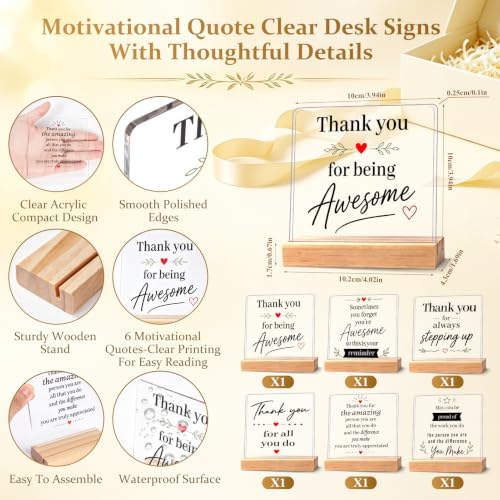 Bulk Appreciation Gifts, 18 Pcs/ 6 Sets Thank You Gifts for Coworkers