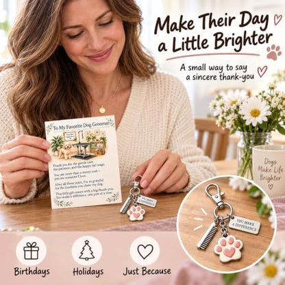 The You Make a Difference Appreciation Gift Set – Keychain & Greeting
