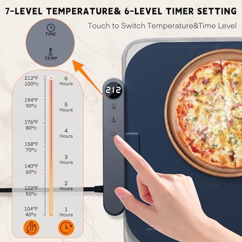 Homelove Warming Mat for Food - Electric Warming Tray with 7-Level