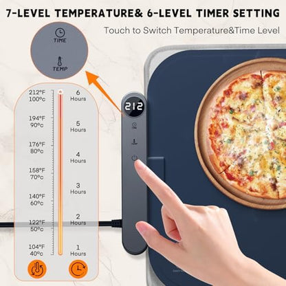 Homelove Warming Mat for Food - Electric Warming Tray with 7-Level