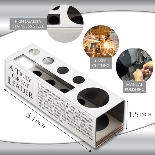 akeke Team Leader Appreciation Gifts for Men, Leader Pen Holder