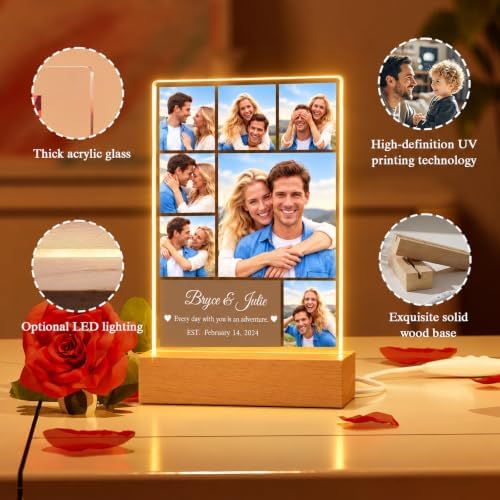 Custom Picture Frames Customized Anniversary Birthday Gifts for Women