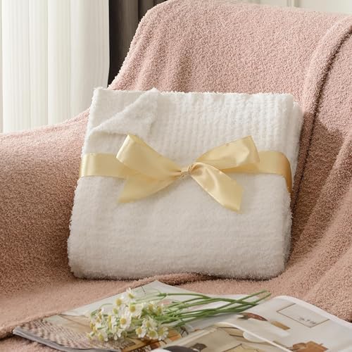 Knit Throw Blanket Super Soft Warm Blanket for Couch Lightweight