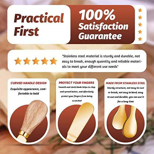 Patelai 34 Pieces Gold Charcuterie Accessories