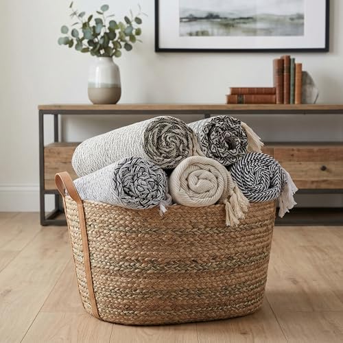 Americanflat 50x60 Throw Blanket - Soft and Breathable Cotton Throw