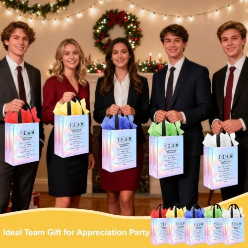 Addblu 25 Pack Employee Appreciation Gift Bags with Handles, Bulk