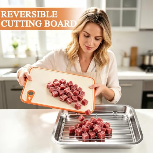Grill Prep Trays and Carry System 5 in 1, Grilling Prep & Serve BBQ