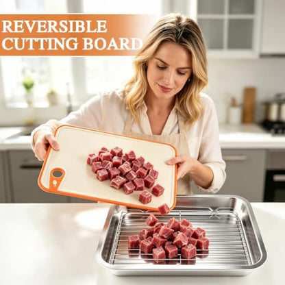 Grill Prep Trays and Carry System 5 in 1, Grilling Prep & Serve BBQ