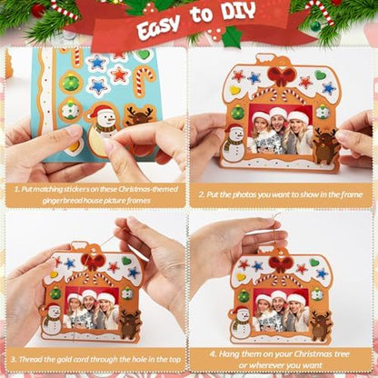 Christmas Craft for Kids, DIY Gingerbread House Picture Frame Kits