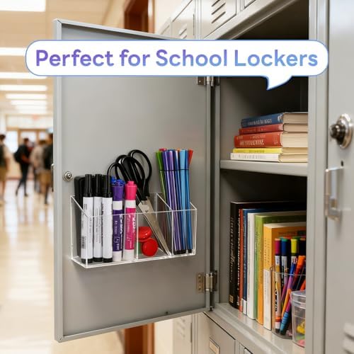 Magnetic Dry Erase Marker Holder for Whiteboard & Fridge & Locker