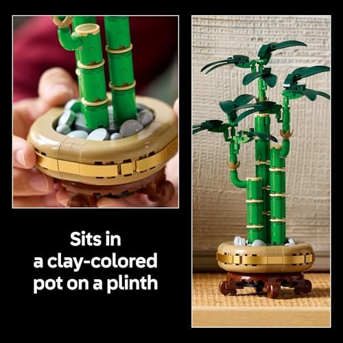 LEGO Botanicals Lucky Bamboo Building Set - Artificial Plant for