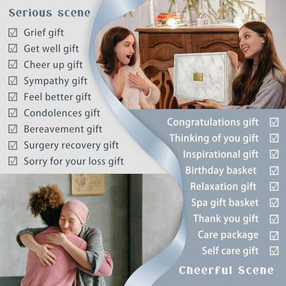 AHAGIFTREE Get Well Soon Gift Baskets For Women,12PC Get Well Gifts