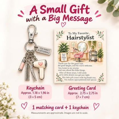 The You Make a Difference Appreciation Gift Set – Keychain & Greeting