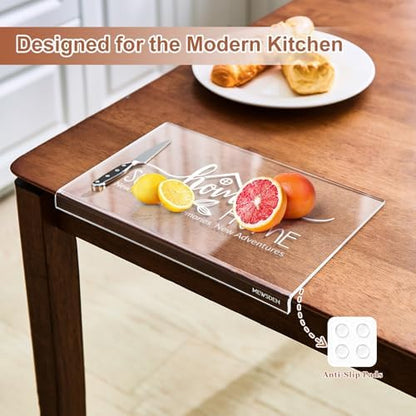 House Warming Gifts New Home - Engraved Acrylic Cutting Board with
