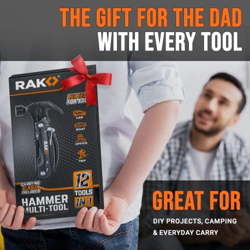 RAK Hammer Multitool BirthdayGifts for Men - Cool Unique Gifts Who