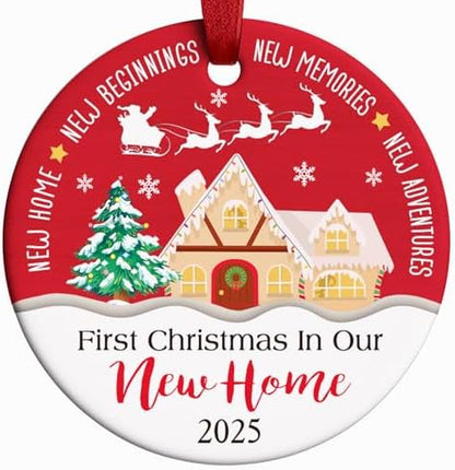 First Christmas in Our New Home Ornament 2025, Housewarming Gifts for