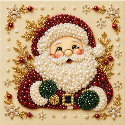 CALLUMR DIY Christmas Pearl Diamond Painting Art Kit with Frame