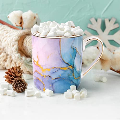 Ceramic Mug, Marble Coffee Water Mug Cup Gift for Christmas Holiday