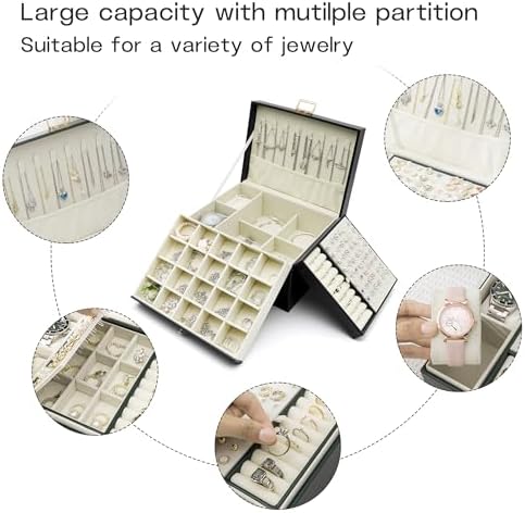 Jewelry Organizer, Travel Jewelry Box Organizers for Women Girls