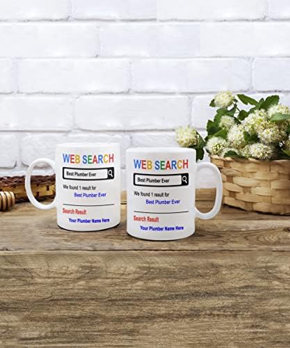 SpreadPassion Personalized Mug, Best Plumber Ever, Gift for Plumber