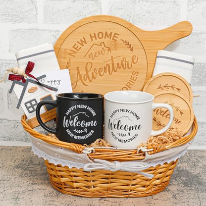 House Warming Gifts New Home,10Pcs New House Gift Basket, Closing Gift