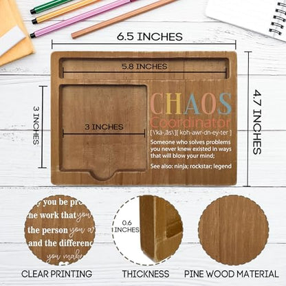 Chaos Coordinator Appreciation Gifts, 4x6 Inch Sticky Pen-holder for