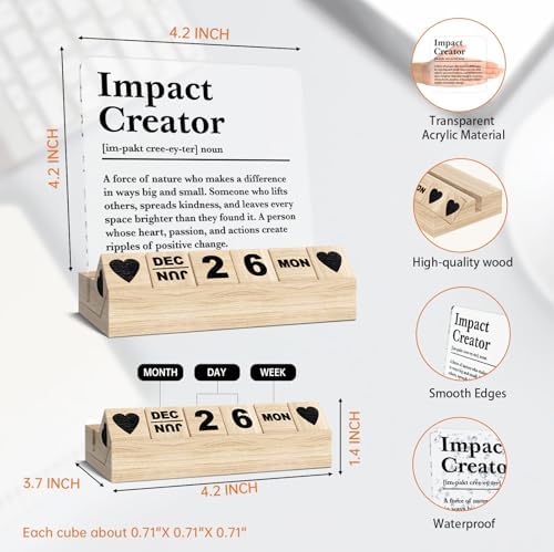 Impact Creator Sign Appreciation Gifts for Women Men Manager Boss