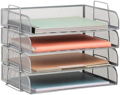 Mind Reader Stackable Paper Tray, Desktop Organizer, File Storage