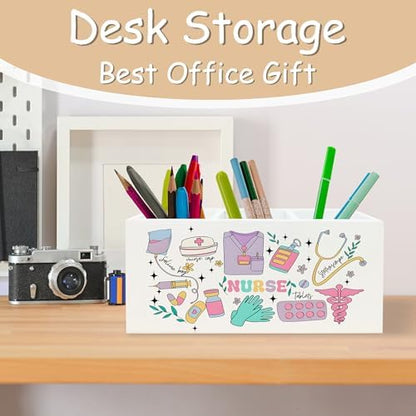 Nurse Gifts Pen Pencil Holder Organizer for Desk, Nurse Appreciation