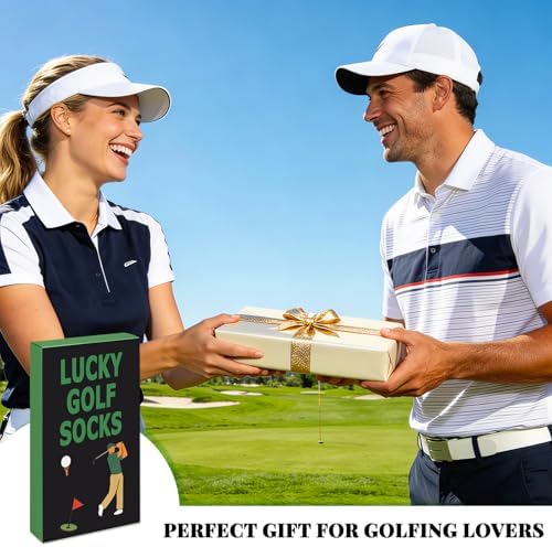 Lucky Golf Socks for Golfer,Father's Day Birthday Gift Novelty