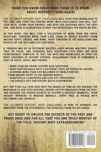 The Ultimate History Buff Challenge: Over 600 Quiz Questions for