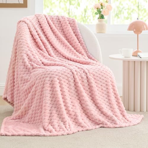 BEDELITE Pink Throw Blanket for Couch, Soft Cozy Gifts for Women, 50 *