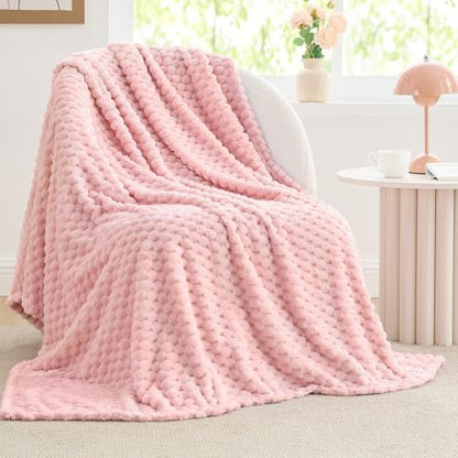BEDELITE Pink Throw Blanket for Couch, Soft Cozy Gifts for Women, 50 *