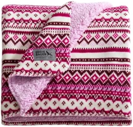 Eddie Bauer - Soft Reversible Throw Blanket for Bed & Couch, 50 x 70