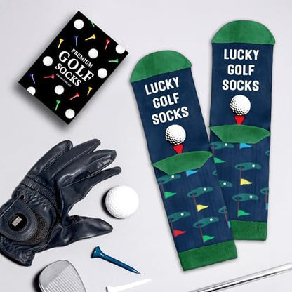 Golf Gifts For Men, Women - Funny Socks for Dad, Grandpa, Boy, Girl
