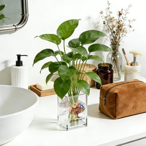 Just One More Chapter Tree of Life Acrylic Pencil Pen Holder Cup