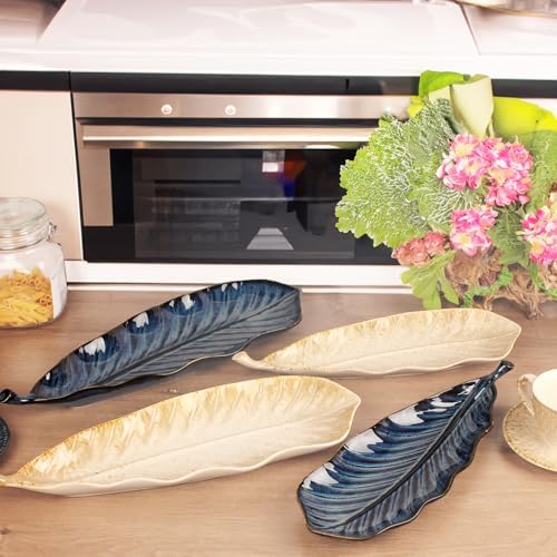 Serving Platter Olives Plate Set of 2, Large Serving Tray for