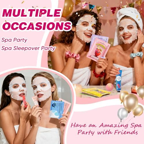 100 PCS Bulk Gifts for Women, Spa Party Favors for Girls with Face