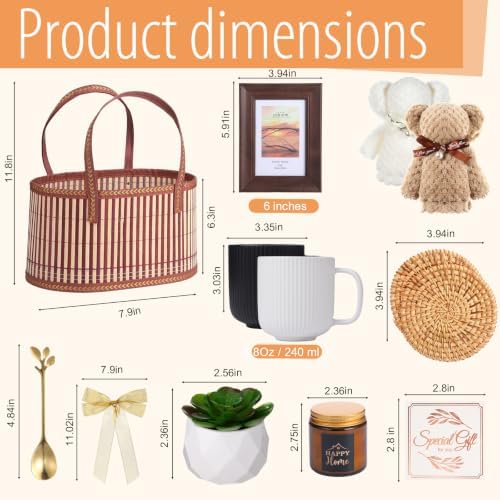House Warming Gifts New House Basket, Classical