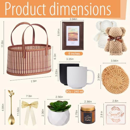 House Warming Gifts New House Basket, Classical