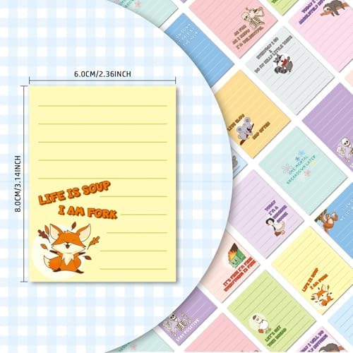 24Pcs Funny Sticky Notes for Work Sarcastic Pads Self Adhesive