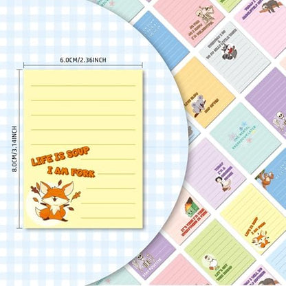 24Pcs Funny Sticky Notes for Work Sarcastic Pads Self Adhesive