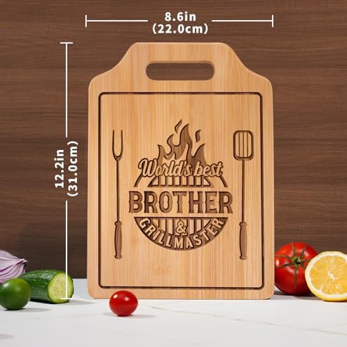 Brother Gifts for Brother Gifts Adult- Engraved Cutting Board