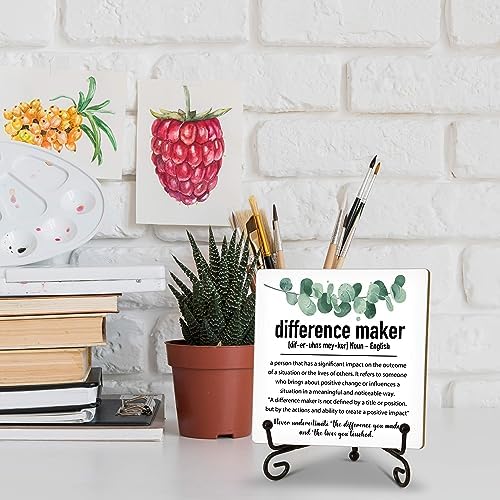 Difference Maker Definition Desk Decor, Thank You Gifts For Women Men