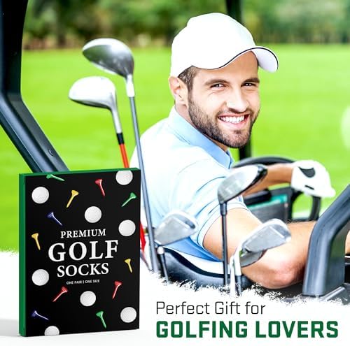 Golf Gifts For Men, Women - Funny Socks for Dad, Grandpa, Boy, Girl