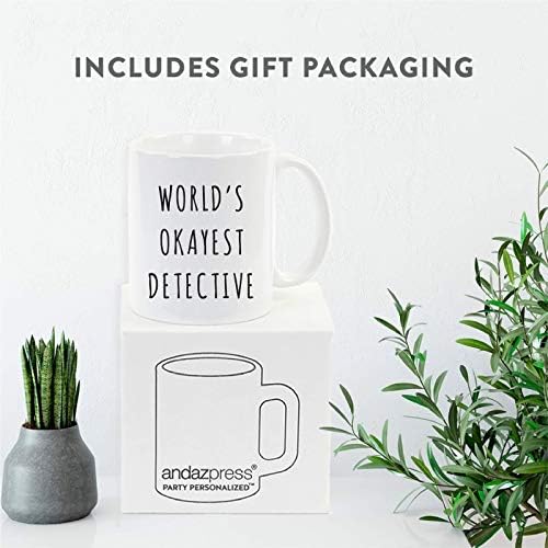 Andaz Press Funny 11oz. Coffee Mug Gag Gift, Playful, World's Okayest