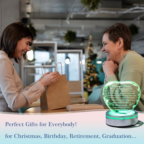 Difference Maker Crystal Plaque with LED Base - Unique Appreciation