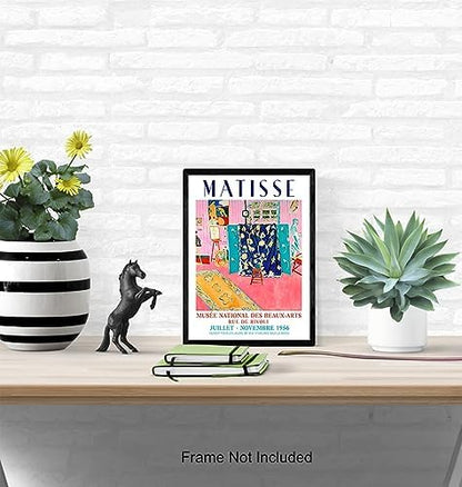 Matisse Aesthetic Wall Art 11x14 - Mid Century Modern Minimalist